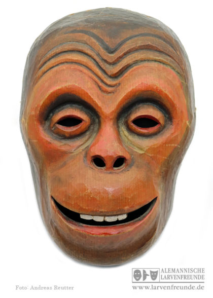 Affenmaske Holzmaske