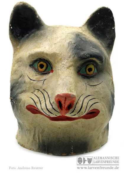 Schwellkopf Maske Katze Katzenkopf