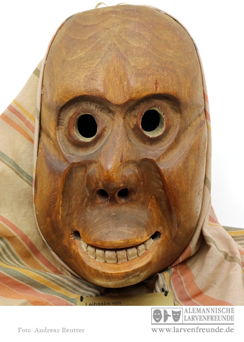 Flums Affe Holzmaske Fasnacht