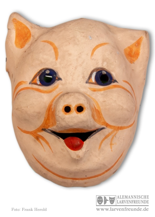 Thüringen Pappmaske Schwein (1f)