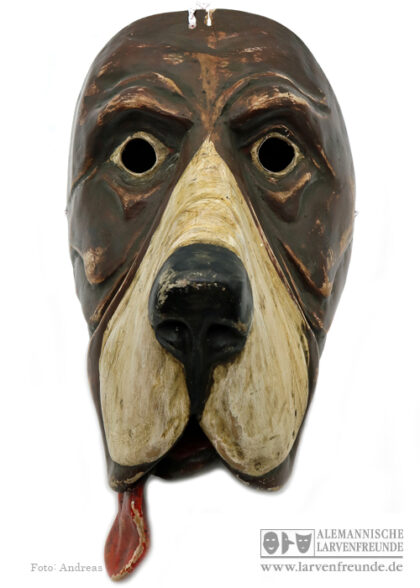 Grainau Hund Holzlarve Maskenmuseum