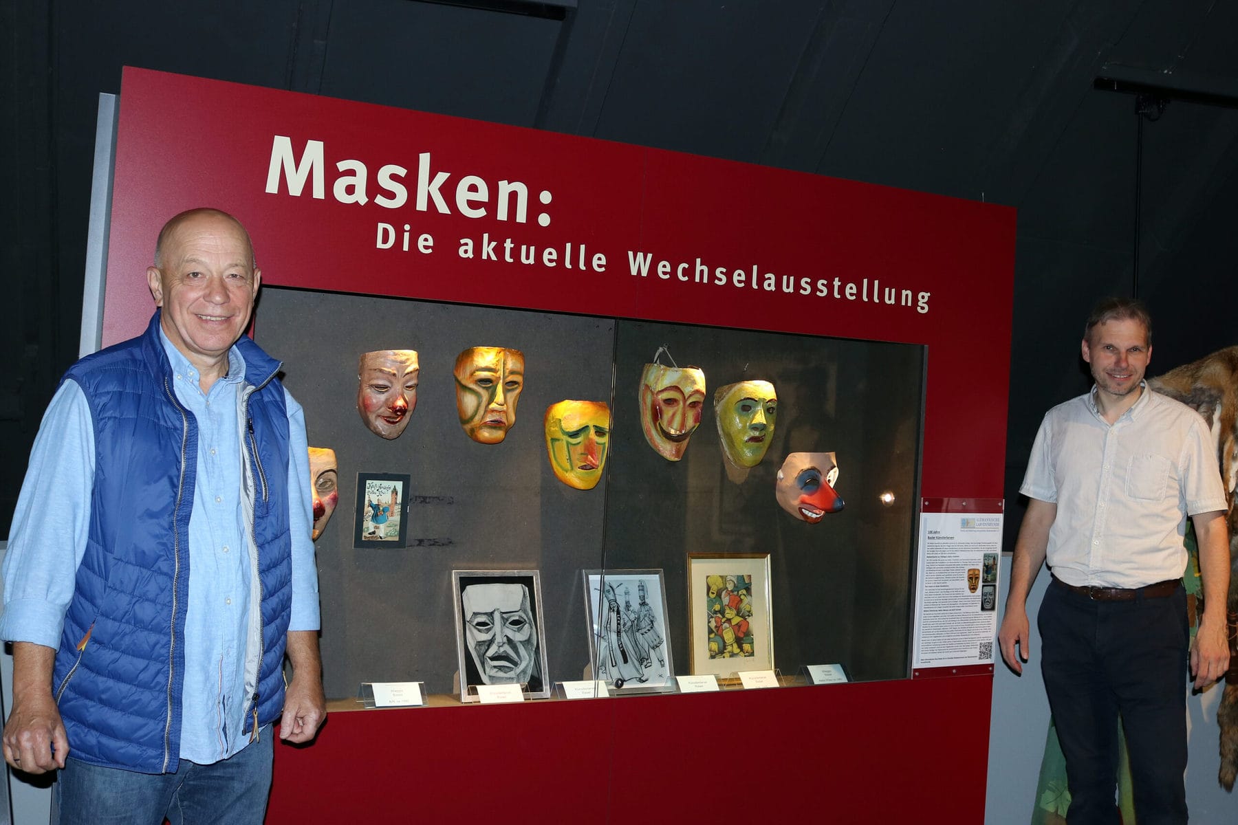 Narrenscopf Sonderausstellung Basel Wechselvitrine