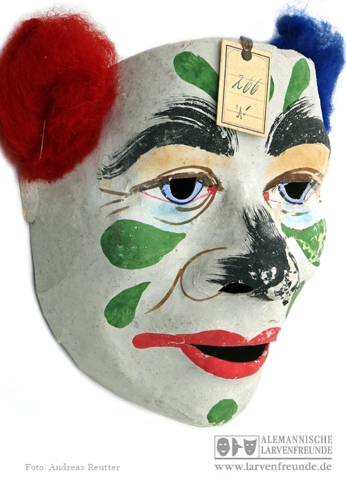 Sonneberg Pappmaske Clown (2f)