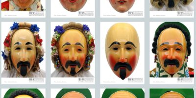 Larven aus dem Kulturschatz Oberndorf im Virtuellen Maskenmuseum