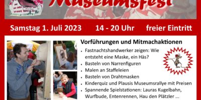 Schnitzervorführungen bei Museumsfesten