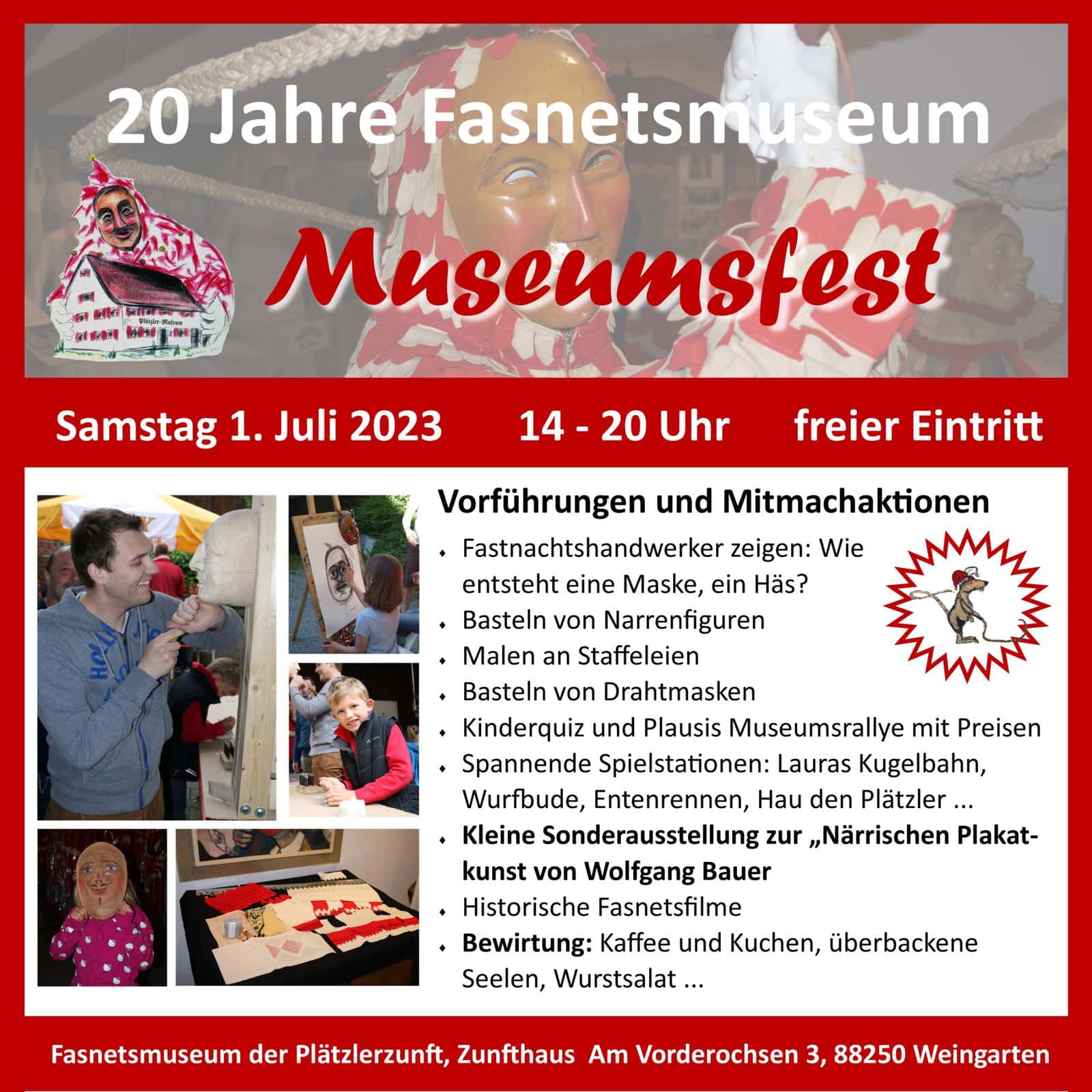 Museumsfest Fasnetsmuseum Narrenschopf