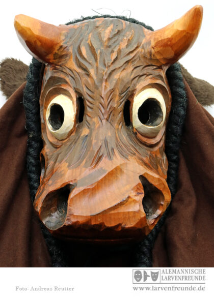 Moorochs Holzmaske Bad Buchau Tiermaske