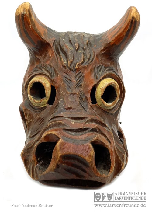 Moorochs Holzmaske Bad Buchau Tiermaske