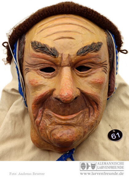 Lofiner Kröpfer Lauffen Narrenzunft Portraitmaske Ilg